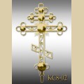 Крест с патриаршим шаром КС8-02